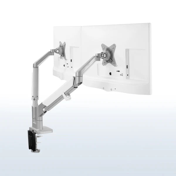 Cytiva Dual Gas Power Lift Monitor Arms w/ Vista Plate 32" Monitor Capacity